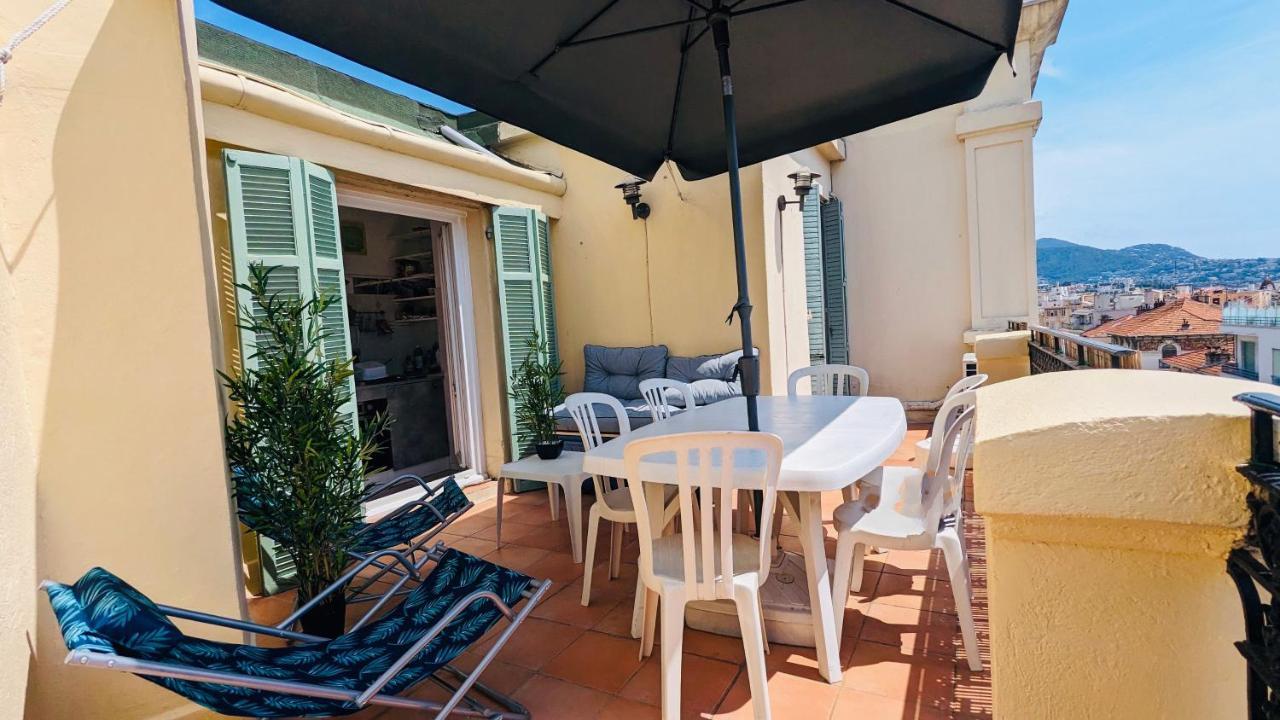 ניס "Studio Ensoleille A Deux Pas Des Plages Avec Sa Grande Terrasse Privee !" מראה חיצוני תמונה