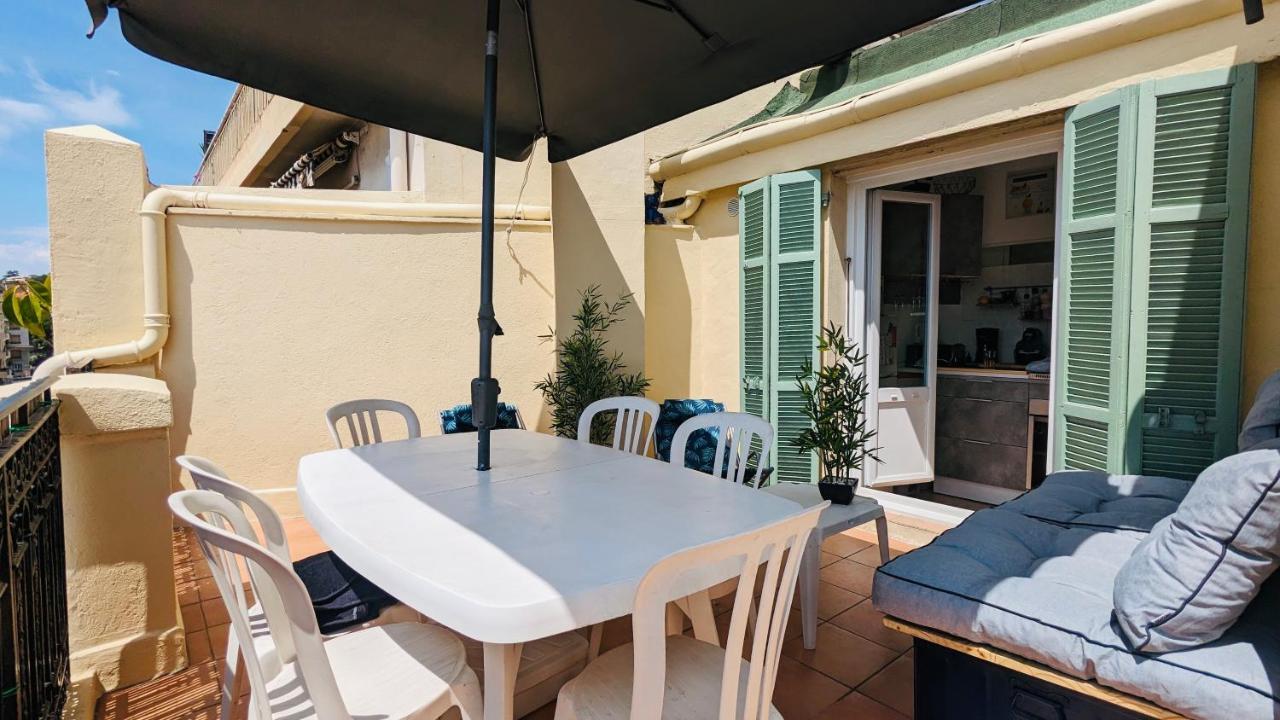 ניס "Studio Ensoleille A Deux Pas Des Plages Avec Sa Grande Terrasse Privee !" מראה חיצוני תמונה